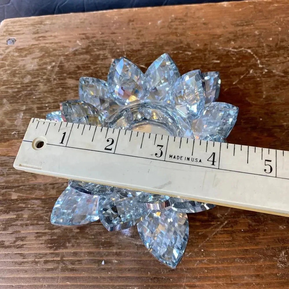 Lotus Crystals glass Modern home office decor Sparkle Like Diamonds - Picture 3 of 3